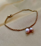 Bracelet Amy - Pink and White Freshwater Pearls