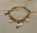 Bracelet Alice - Champagne Pearls