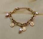 Bracelet Alice - Champagne Pearls