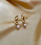 Earrings Chérie - Pink Baroque Freshwater Pearls