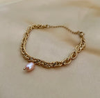 Bracelet Allison - Pink Baroque Pearl