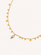 Bead Charms Pearl Pendant Necklace