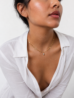 Bead Charms Pearl Pendant Necklace