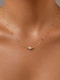Waves Grey Pearl Necklace