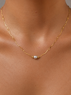 Waves Grey Pearl Necklace