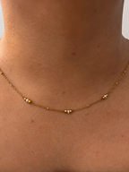Delicate White Keshi Pearl Necklace