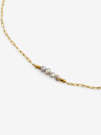 GREY baroque pearl necklace