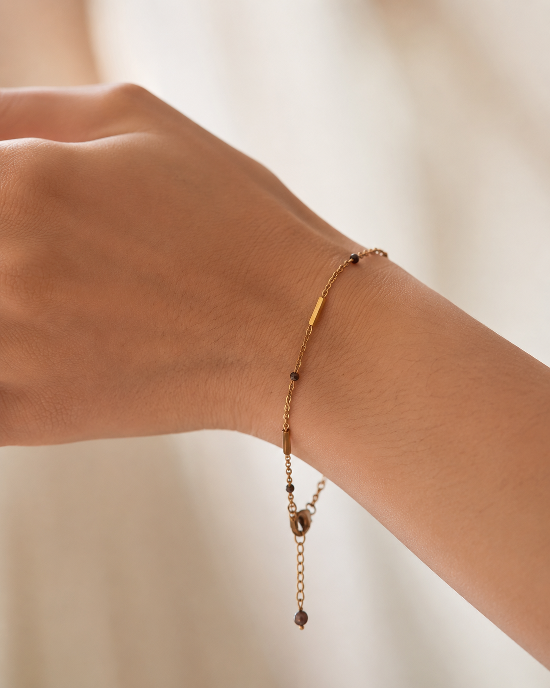 Delicate Grey Pearl Bracelet