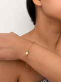 Waves white pearl bracelet