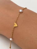 Love Grey Pearl Bracelet