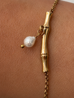 Twig White Pearl Bracelet