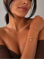 Twig Grey Pearl Bracelet