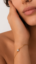 Waves Grey Pearl Bracelet
