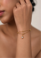 Double Layer Grey Pearl Bracelet