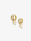 Halo Classic Keshi Round Pearl Drop Earrings