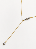 Lariat Dark Pearls Y-Necklace