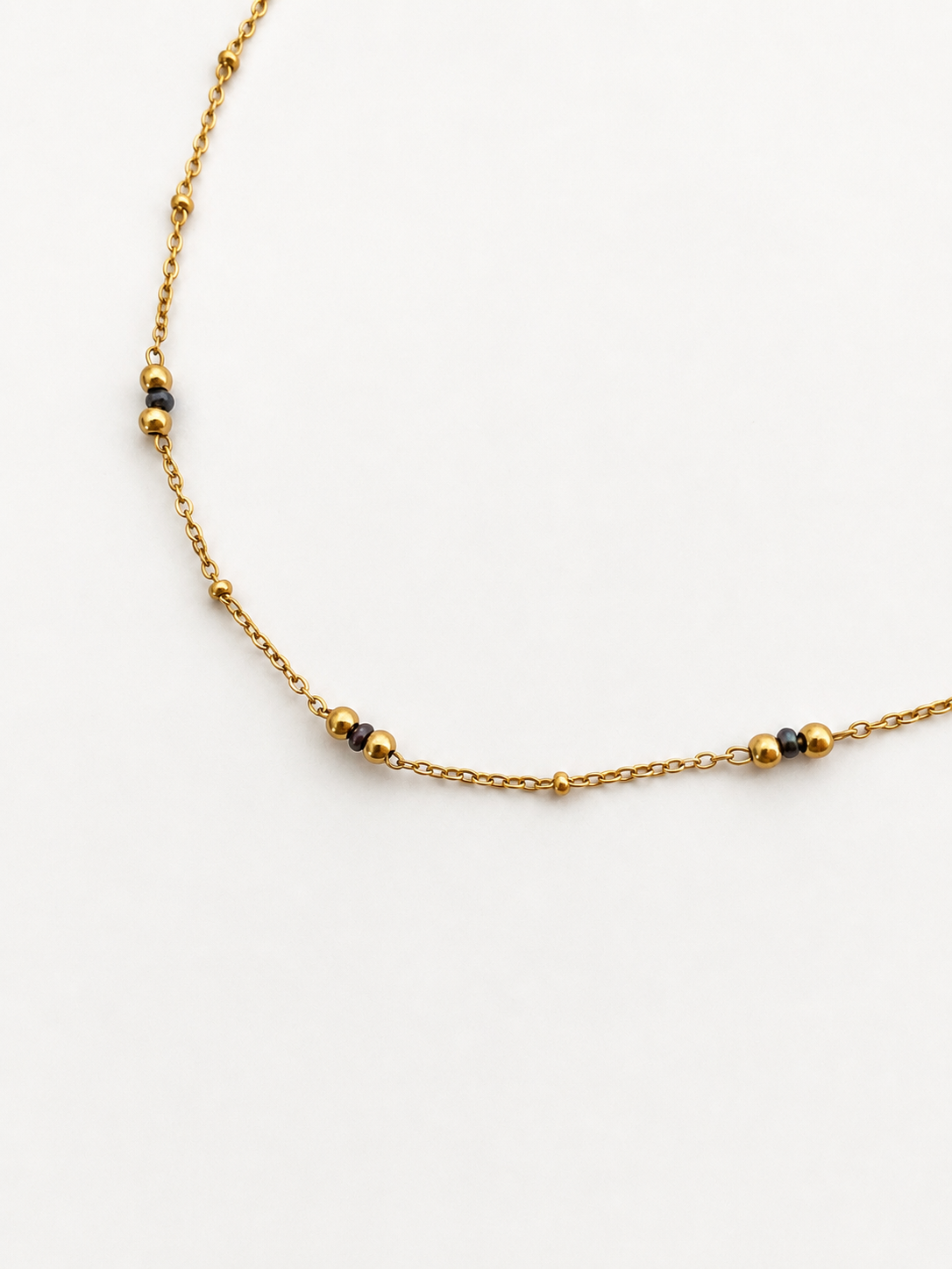 Delicate Grey Keshi Pearl Necklace