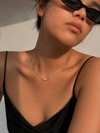Waves White Pearl Necklace