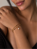 Double Layer Twisted Pearl Bracelet
