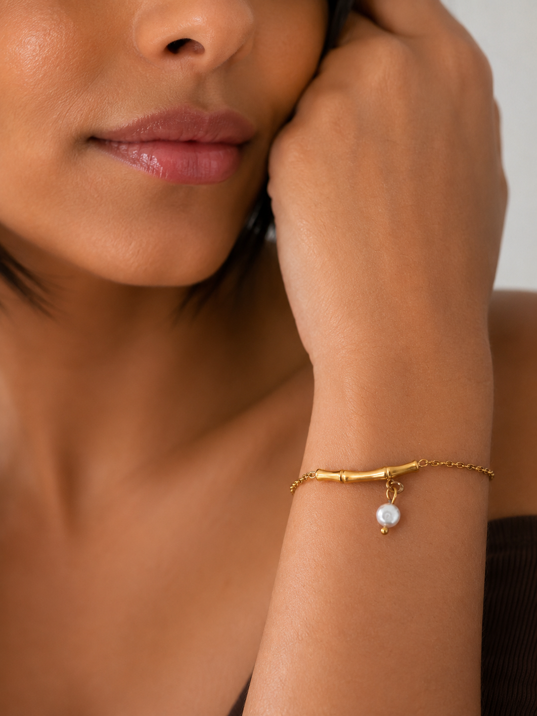 Twig Grey Pearl Bracelet