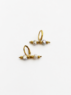 Linear Baroque Pearl Earrings