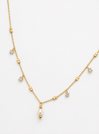 Sparkling White Pearl Necklace