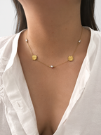 Clover Bloom Pearl Necklace