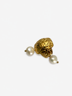 Textured Keshi Baroque Pearl Drop Earrings