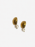 Textured Keshi Baroque Pearl Drop Earrings