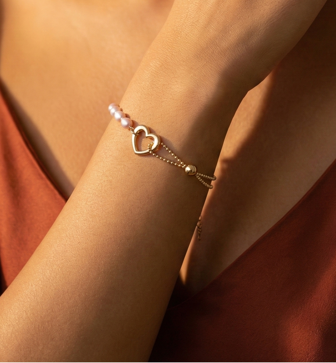 Bracelet Adeline - Pink Freshwater Pearl