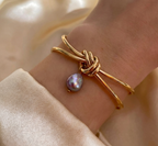Bracelet Agathe - Grey Freshwater Pearl